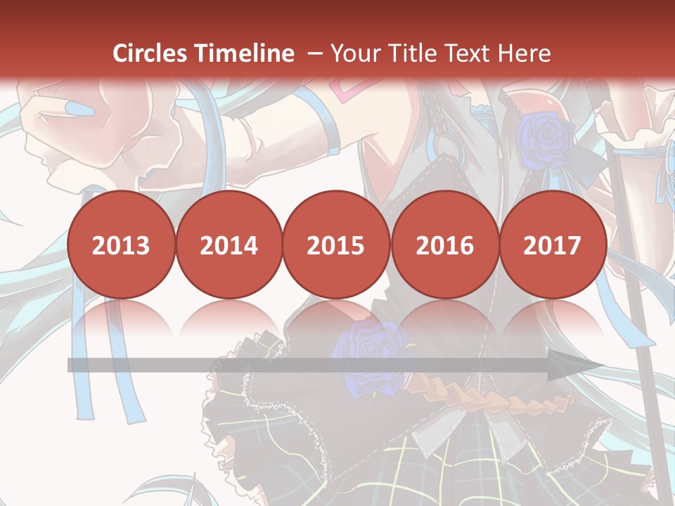 A Girl With Blue Hair Holding A Blue Flower Powerpoint Presentation PowerPoint Template