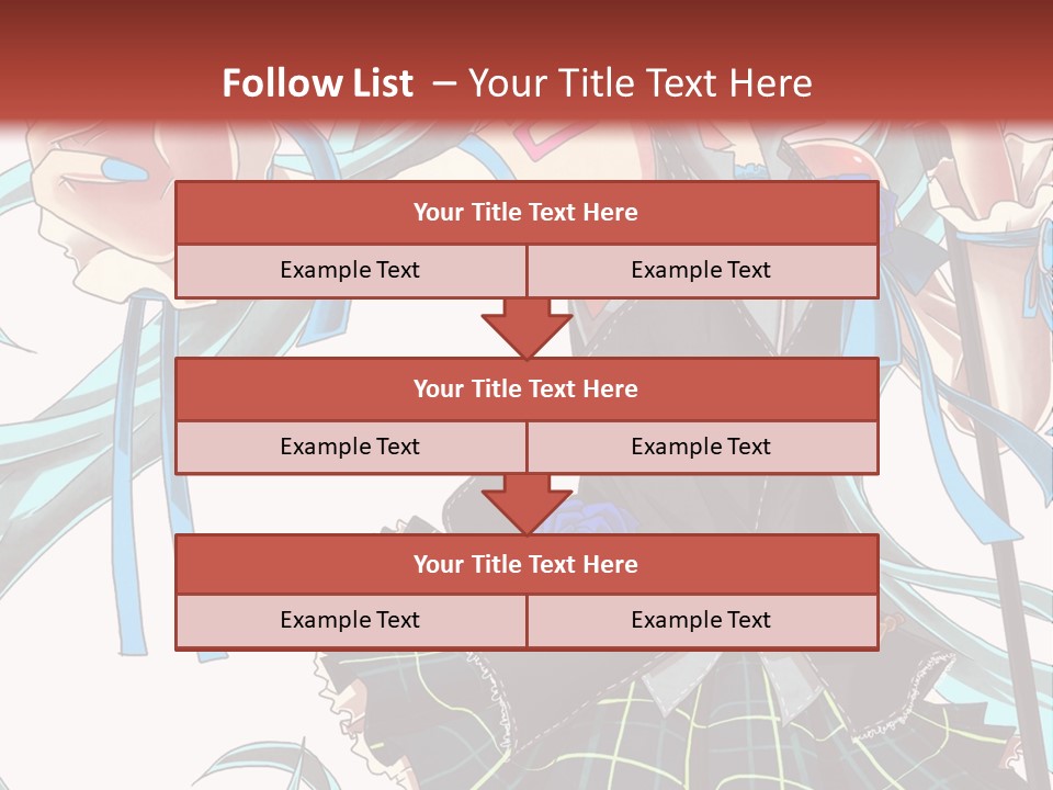 A Girl With Blue Hair Holding A Blue Flower Powerpoint Presentation PowerPoint Template