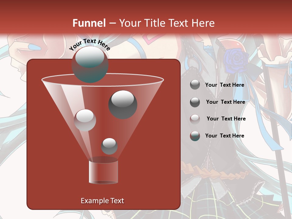 A Girl With Blue Hair Holding A Blue Flower Powerpoint Presentation PowerPoint Template