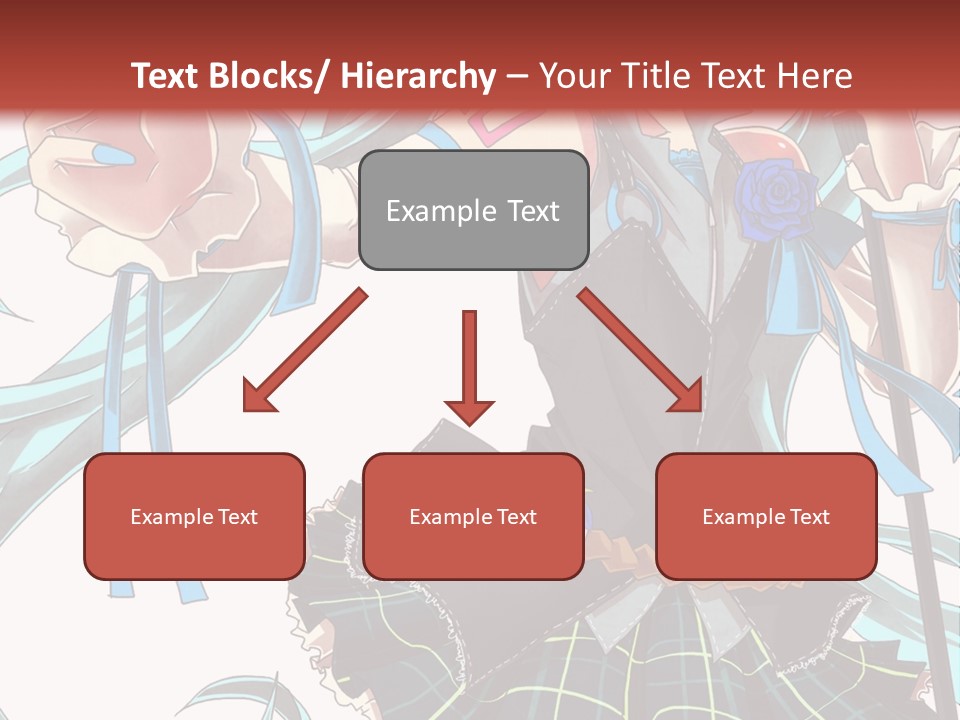 A Girl With Blue Hair Holding A Blue Flower Powerpoint Presentation PowerPoint Template