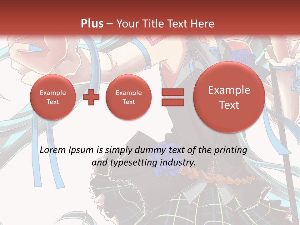 A Girl With Blue Hair Holding A Blue Flower Powerpoint Presentation PowerPoint Template