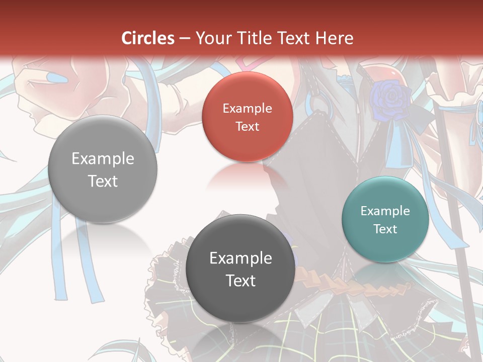 A Girl With Blue Hair Holding A Blue Flower Powerpoint Presentation PowerPoint Template