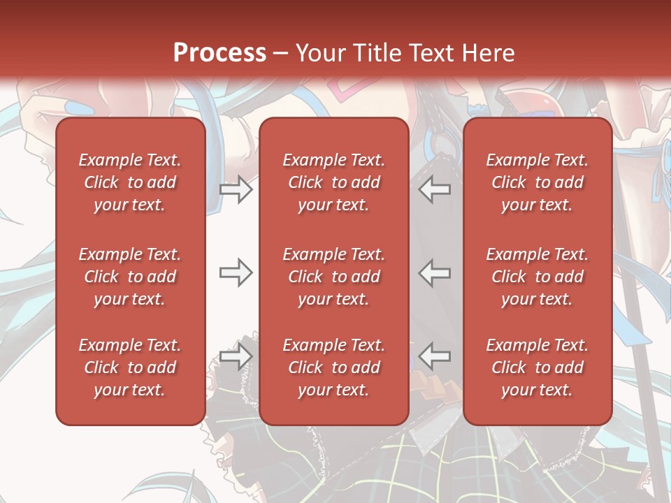 A Girl With Blue Hair Holding A Blue Flower Powerpoint Presentation PowerPoint Template