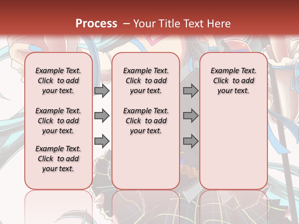 A Girl With Blue Hair Holding A Blue Flower Powerpoint Presentation PowerPoint Template