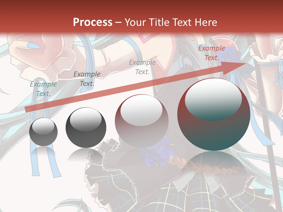 A Girl With Blue Hair Holding A Blue Flower Powerpoint Presentation PowerPoint Template