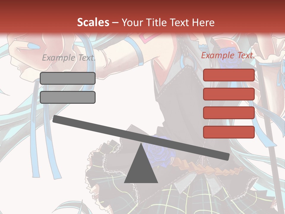 A Girl With Blue Hair Holding A Blue Flower Powerpoint Presentation PowerPoint Template