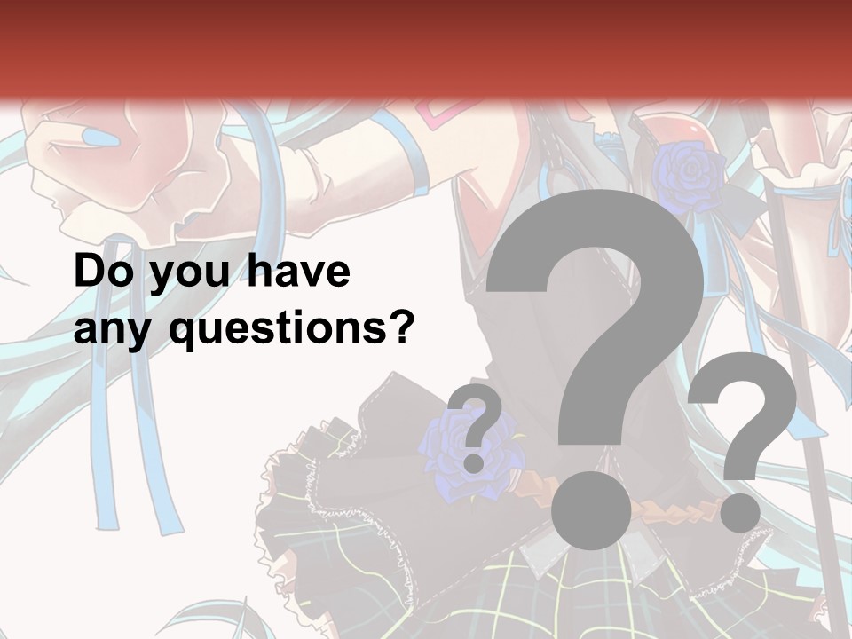 A Girl With Blue Hair Holding A Blue Flower Powerpoint Presentation PowerPoint Template