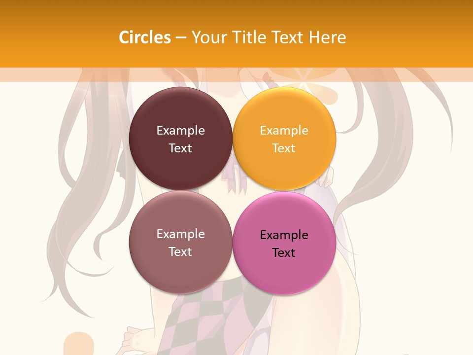 A Girl With Long Hair Sitting On A Flower Powerpoint Presentation PowerPoint Template