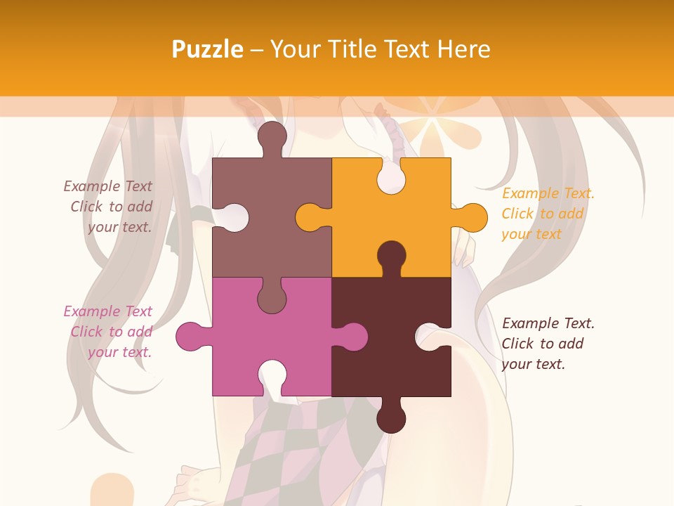 A Girl With Long Hair Sitting On A Flower Powerpoint Presentation PowerPoint Template