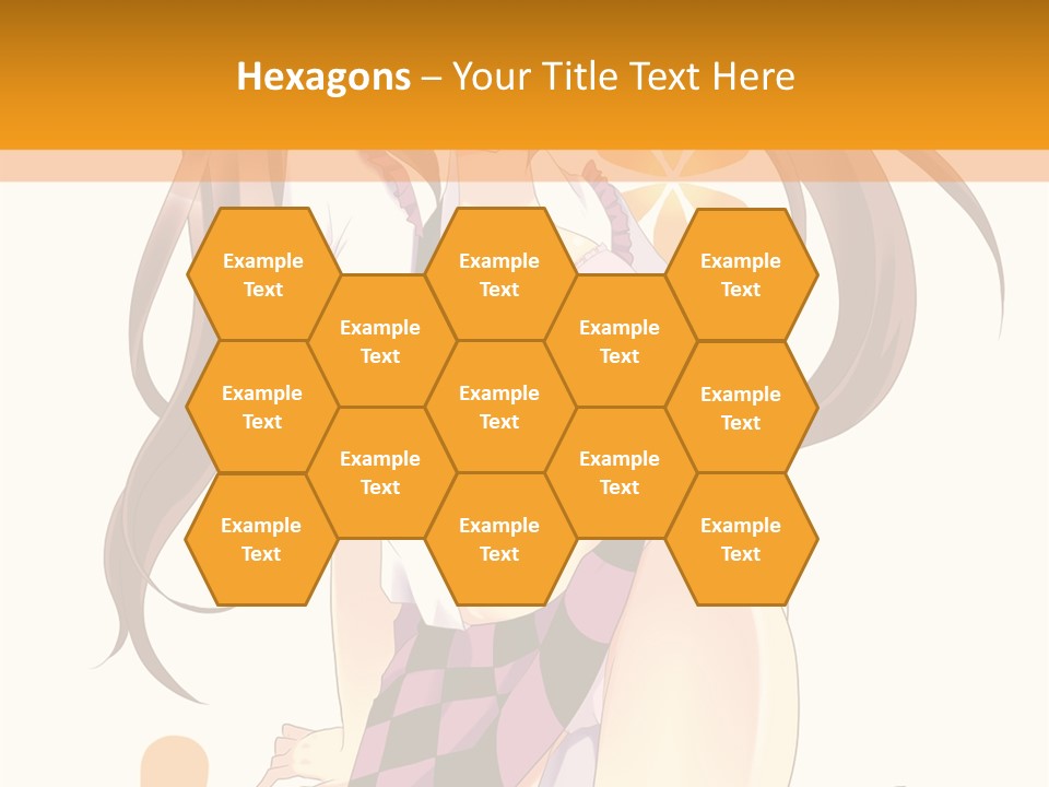 A Girl With Long Hair Sitting On A Flower Powerpoint Presentation PowerPoint Template