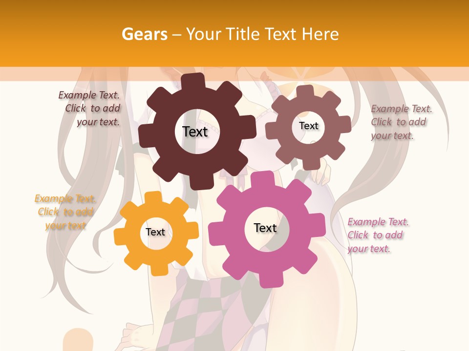 A Girl With Long Hair Sitting On A Flower Powerpoint Presentation PowerPoint Template