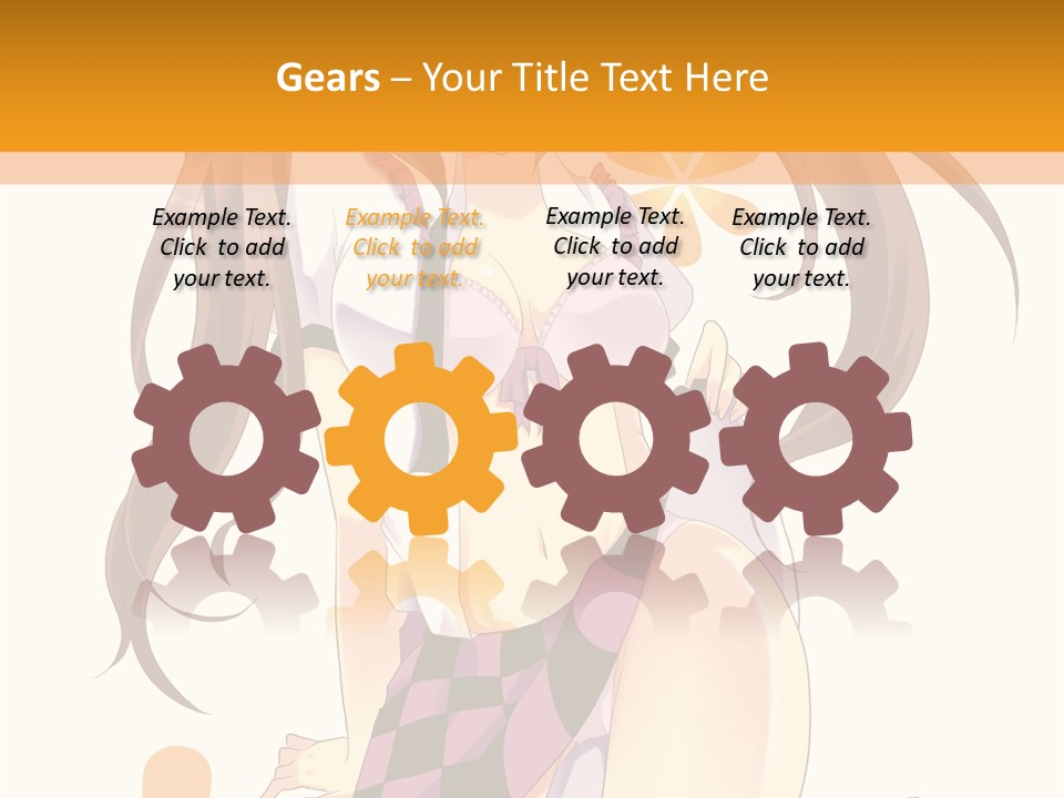 A Girl With Long Hair Sitting On A Flower Powerpoint Presentation PowerPoint Template