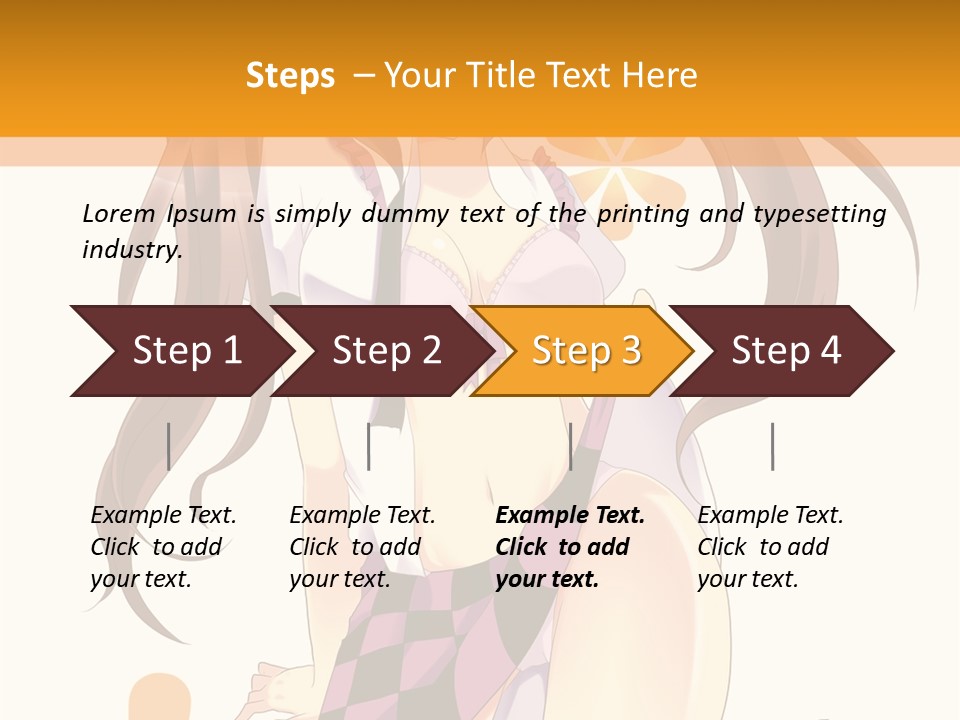 A Girl With Long Hair Sitting On A Flower Powerpoint Presentation PowerPoint Template