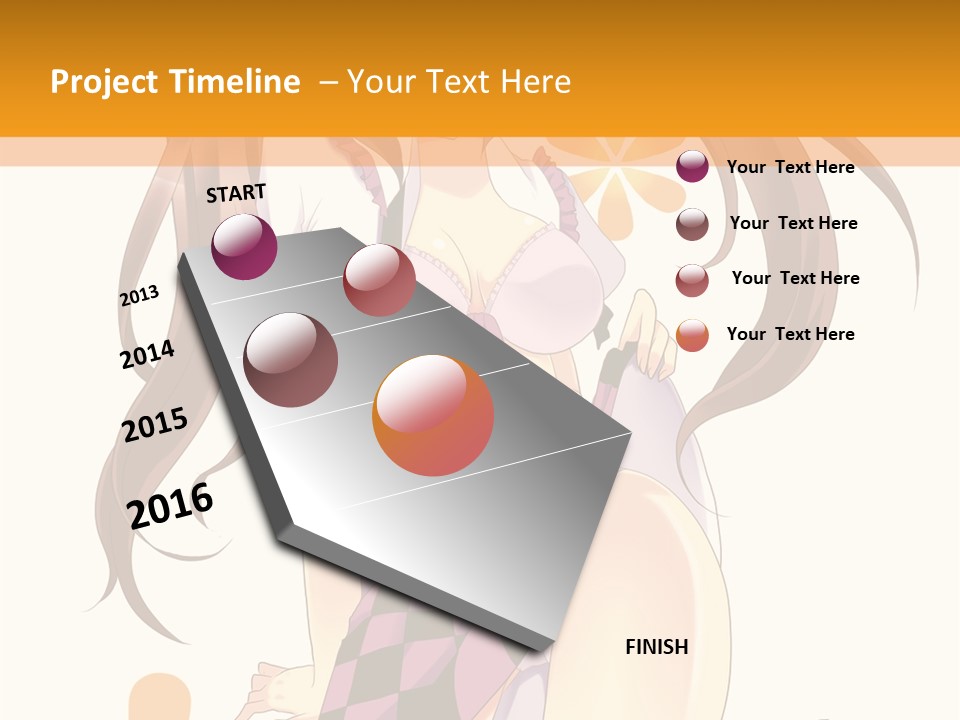 A Girl With Long Hair Sitting On A Flower Powerpoint Presentation PowerPoint Template