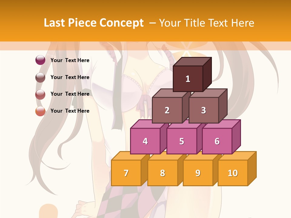 A Girl With Long Hair Sitting On A Flower Powerpoint Presentation PowerPoint Template