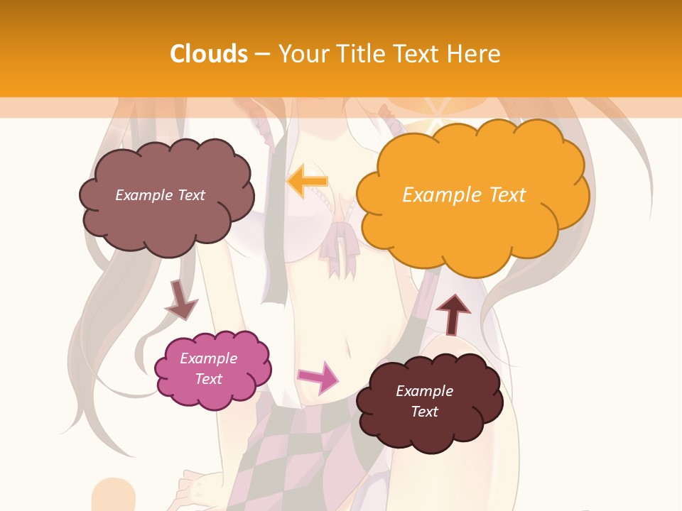 A Girl With Long Hair Sitting On A Flower Powerpoint Presentation PowerPoint Template