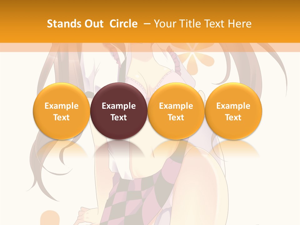 A Girl With Long Hair Sitting On A Flower Powerpoint Presentation PowerPoint Template