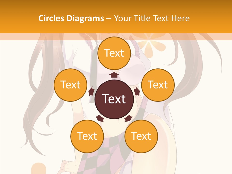 A Girl With Long Hair Sitting On A Flower Powerpoint Presentation PowerPoint Template