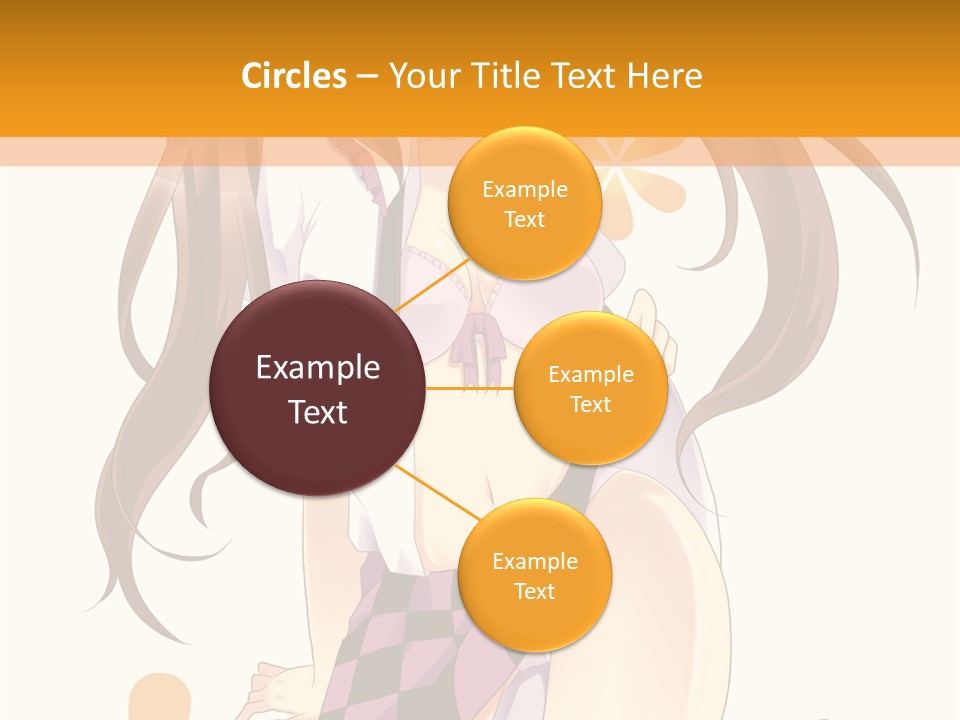 A Girl With Long Hair Sitting On A Flower Powerpoint Presentation PowerPoint Template