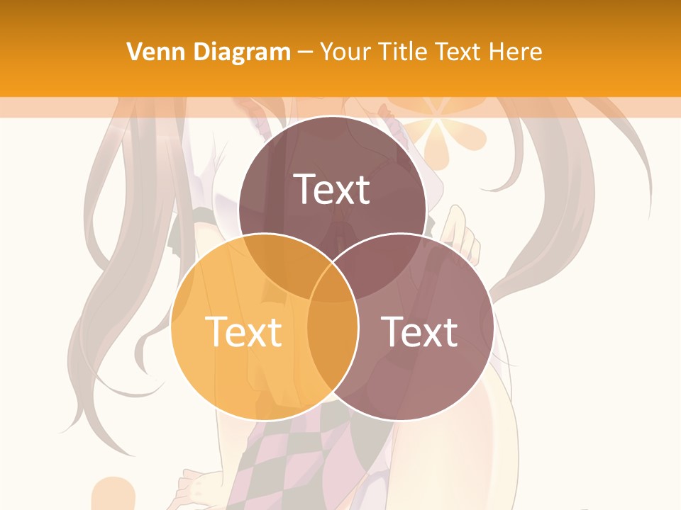 A Girl With Long Hair Sitting On A Flower Powerpoint Presentation PowerPoint Template