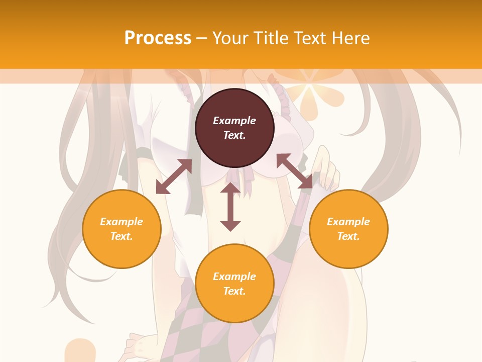 A Girl With Long Hair Sitting On A Flower Powerpoint Presentation PowerPoint Template