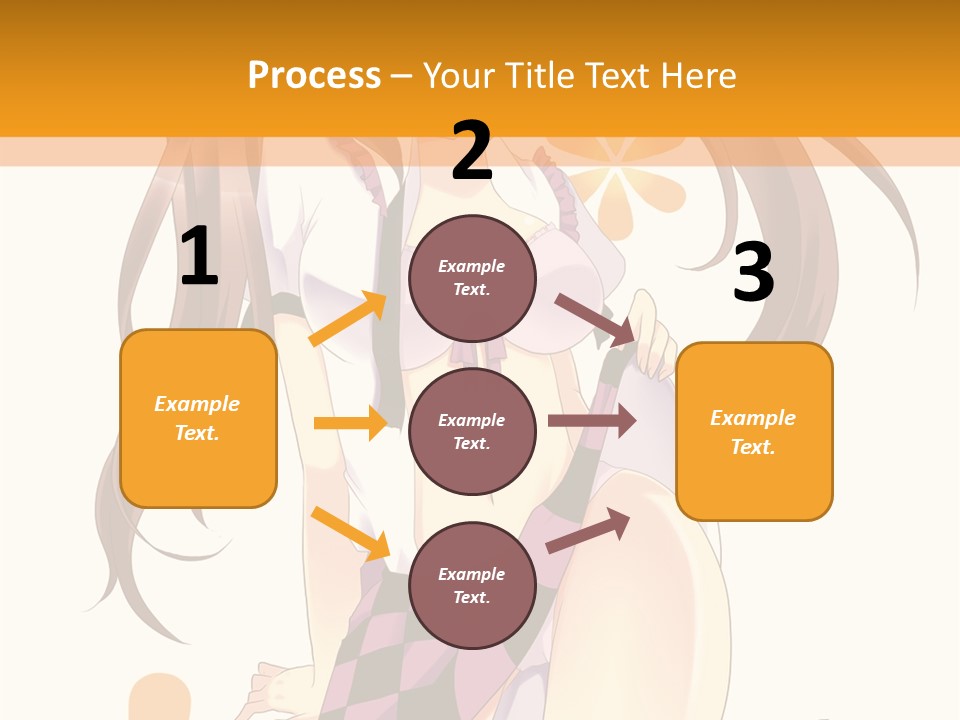 A Girl With Long Hair Sitting On A Flower Powerpoint Presentation PowerPoint Template