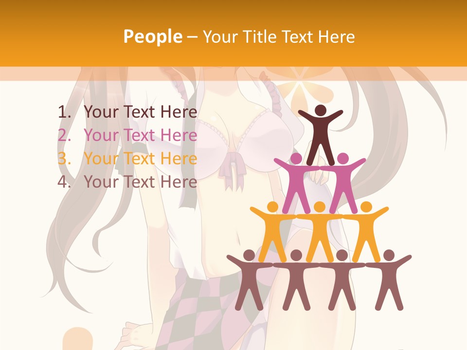 A Girl With Long Hair Sitting On A Flower Powerpoint Presentation PowerPoint Template