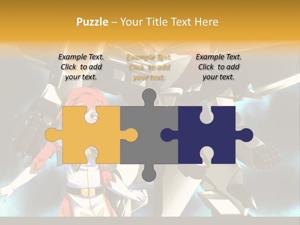 A Woman Standing Next To A Giant Robot PowerPoint Template