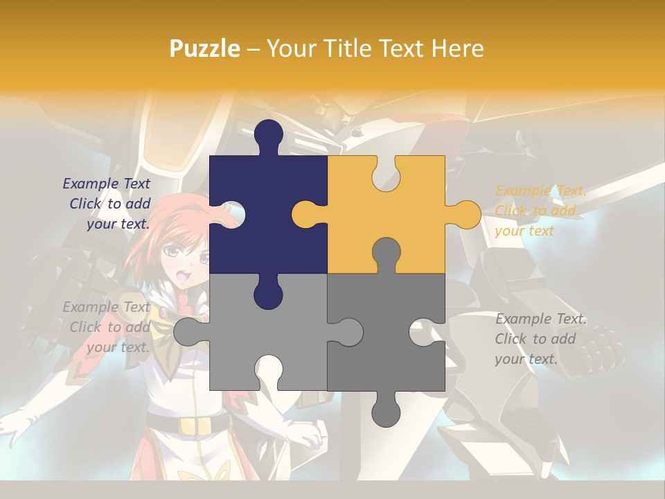 A Woman Standing Next To A Giant Robot PowerPoint Template