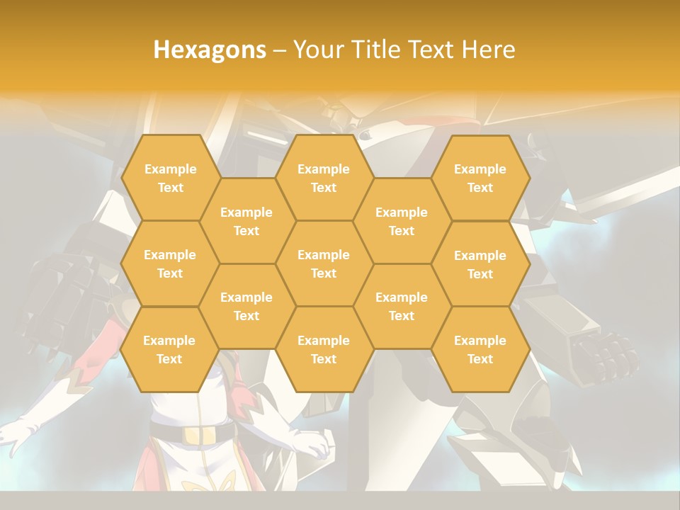 A Woman Standing Next To A Giant Robot PowerPoint Template