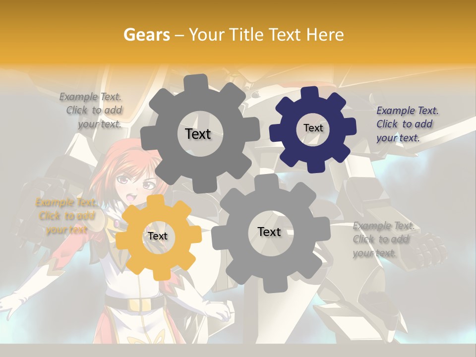 A Woman Standing Next To A Giant Robot PowerPoint Template