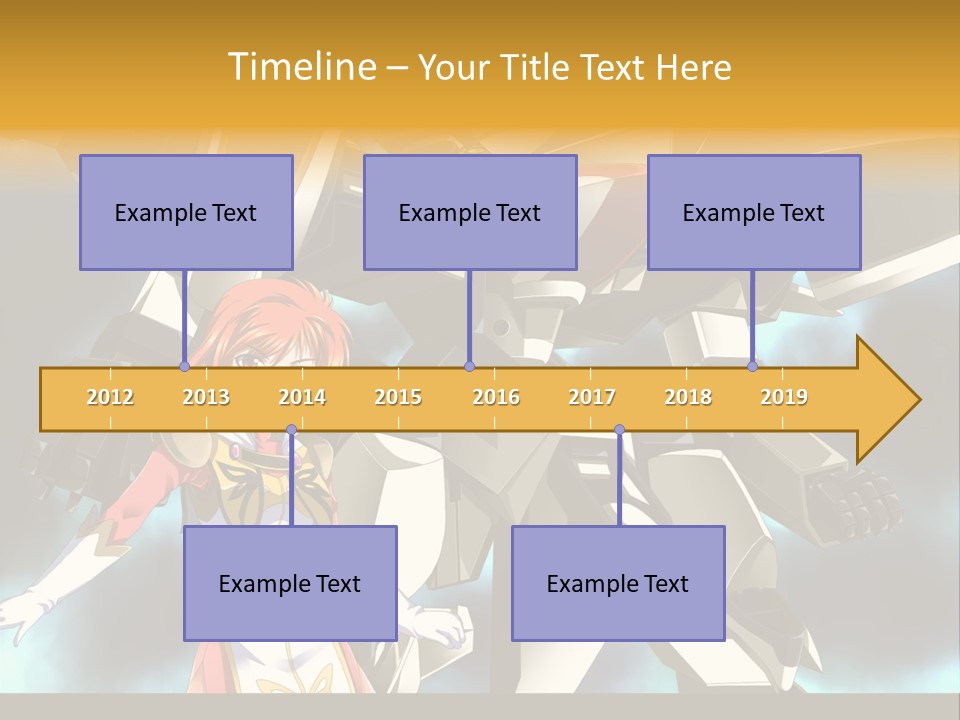 A Woman Standing Next To A Giant Robot PowerPoint Template