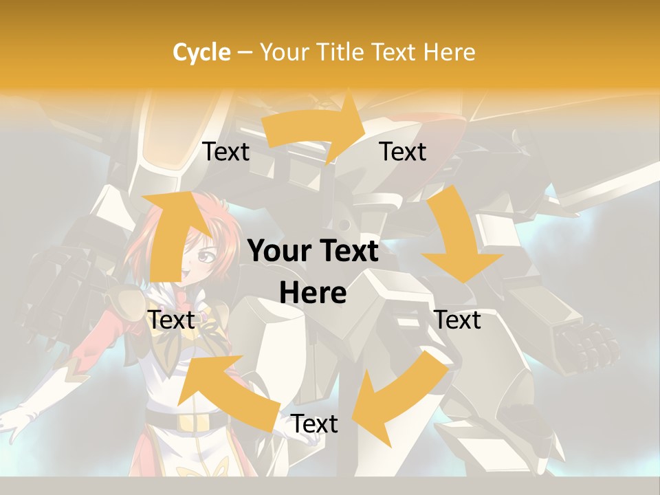 A Woman Standing Next To A Giant Robot PowerPoint Template