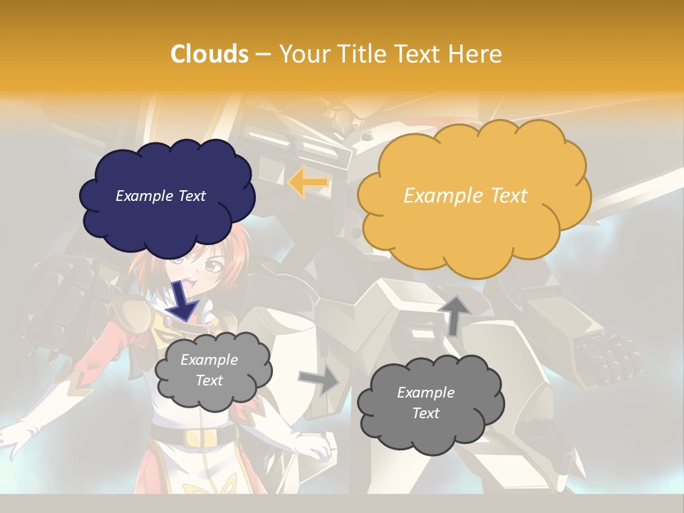 A Woman Standing Next To A Giant Robot PowerPoint Template