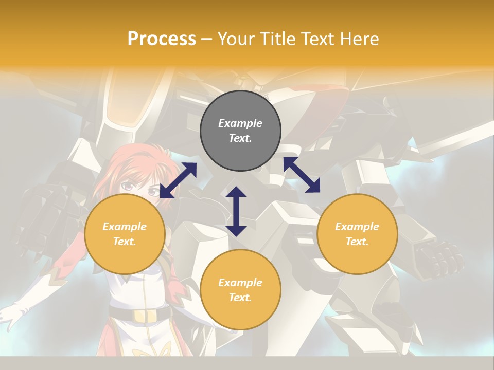 A Woman Standing Next To A Giant Robot PowerPoint Template
