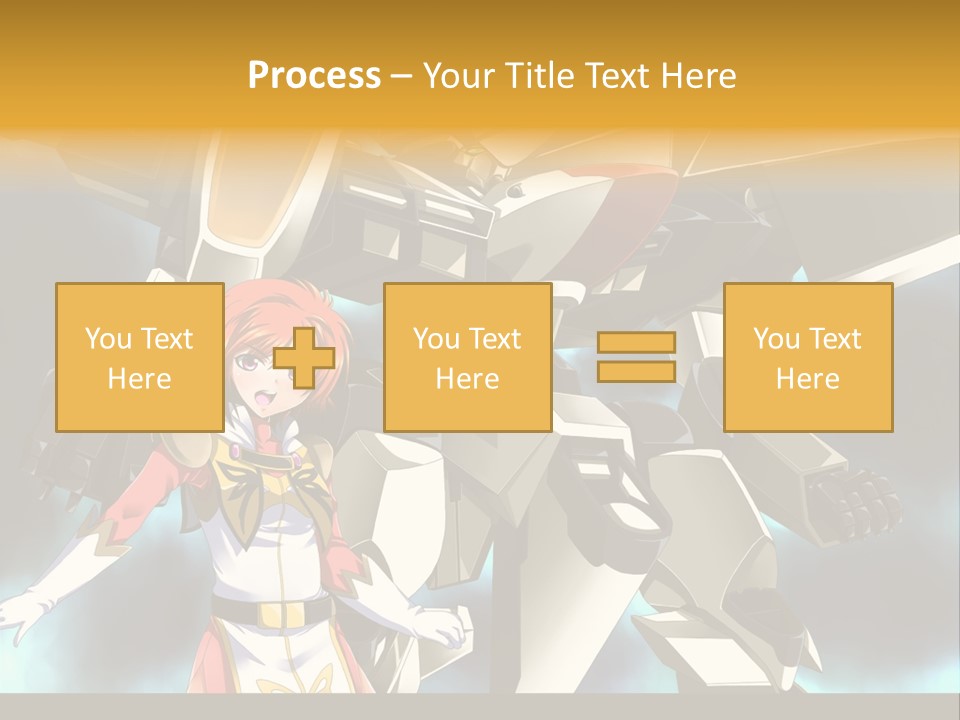 A Woman Standing Next To A Giant Robot PowerPoint Template