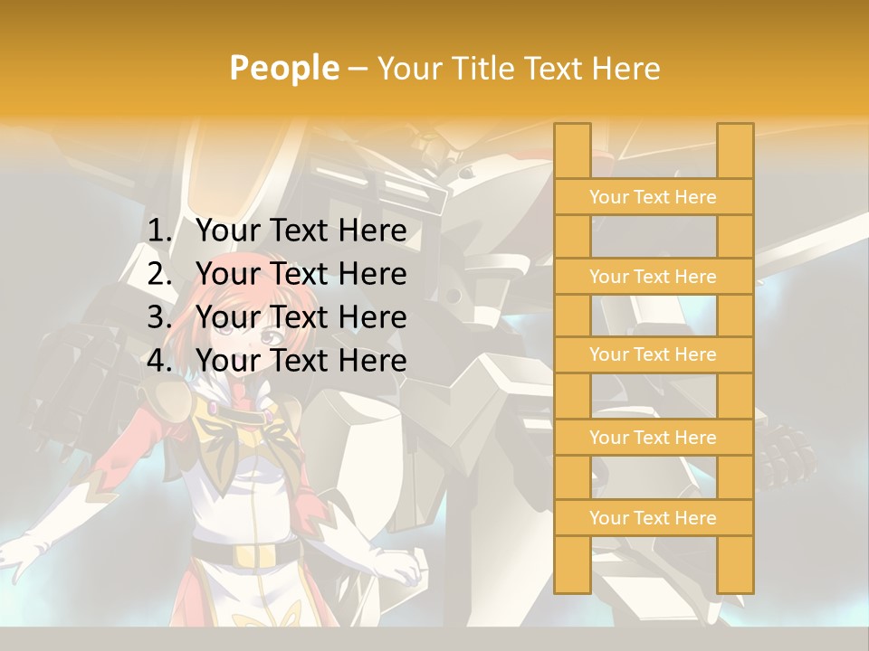 A Woman Standing Next To A Giant Robot PowerPoint Template