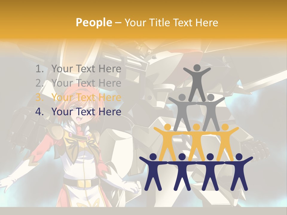 A Woman Standing Next To A Giant Robot PowerPoint Template