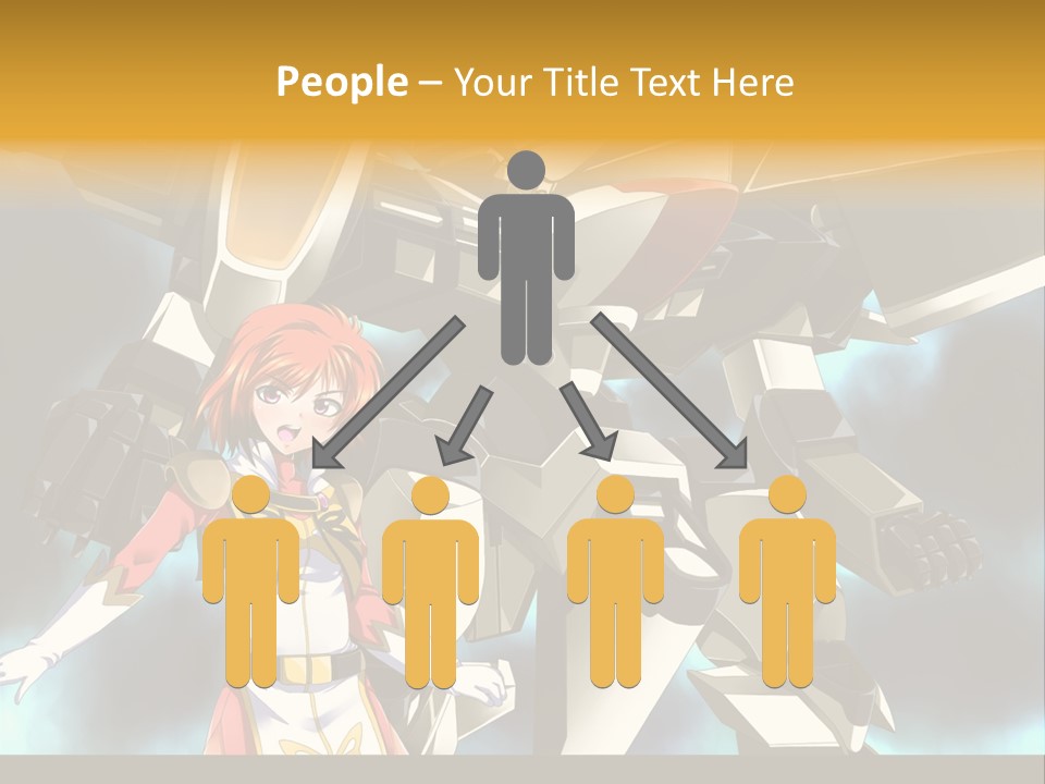 A Woman Standing Next To A Giant Robot PowerPoint Template