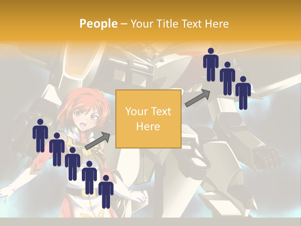 A Woman Standing Next To A Giant Robot PowerPoint Template