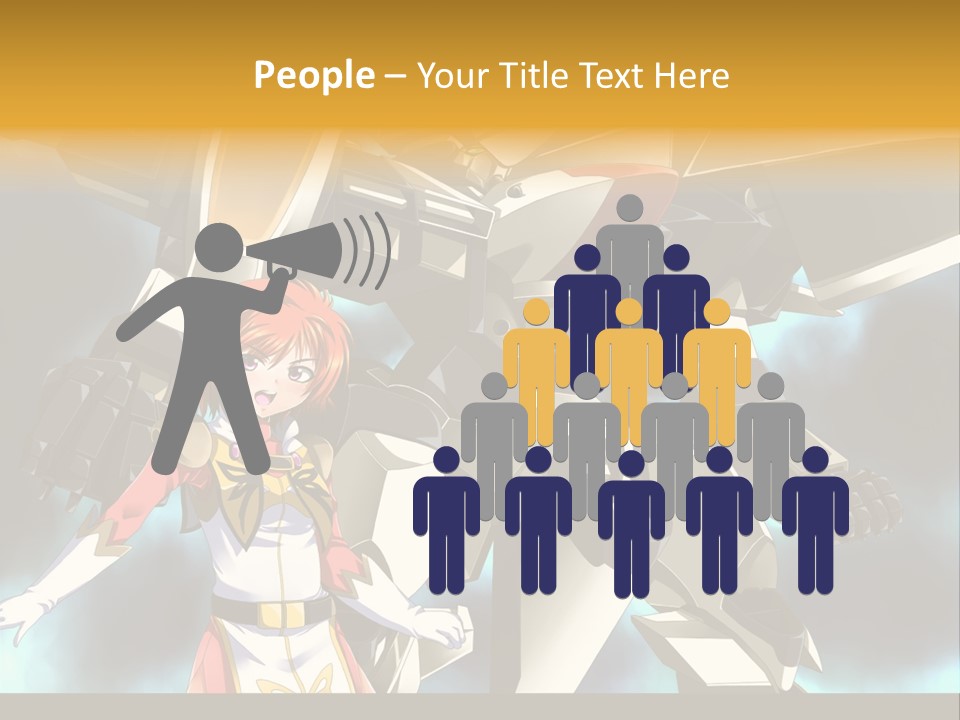 A Woman Standing Next To A Giant Robot PowerPoint Template