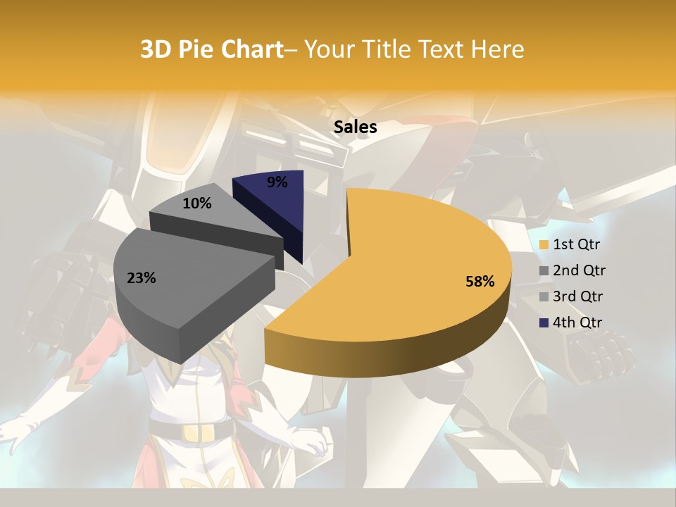A Woman Standing Next To A Giant Robot PowerPoint Template