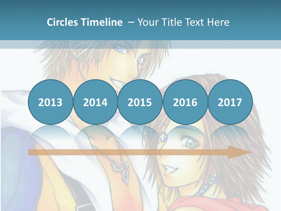 A Couple Of Anime Characters Standing Next To Each Other PowerPoint Template