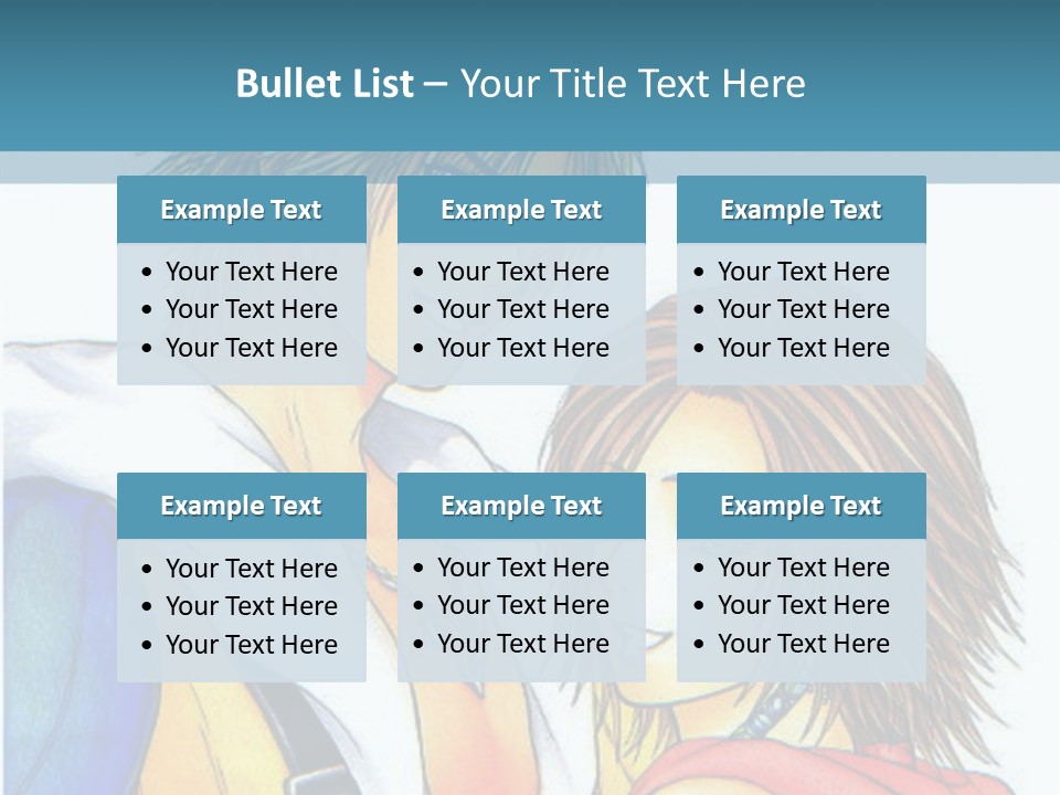 A Couple Of Anime Characters Standing Next To Each Other PowerPoint Template