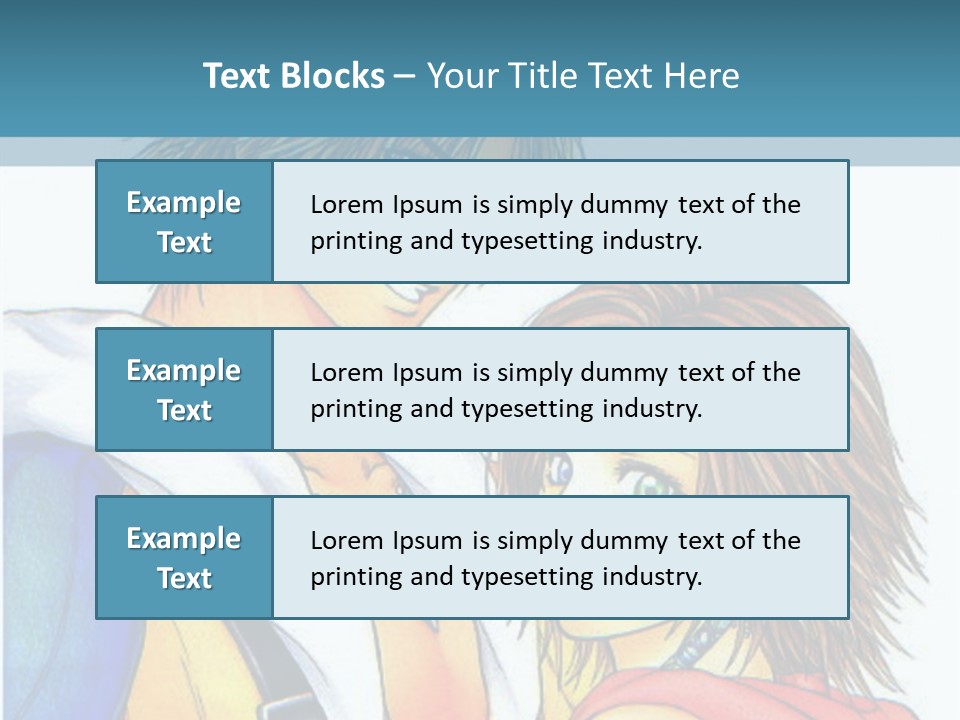 A Couple Of Anime Characters Standing Next To Each Other PowerPoint Template
