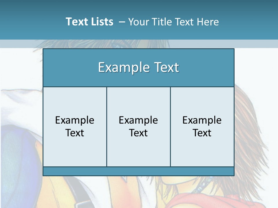 A Couple Of Anime Characters Standing Next To Each Other PowerPoint Template