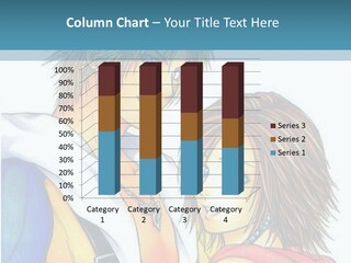 A Couple Of Anime Characters Standing Next To Each Other PowerPoint Template