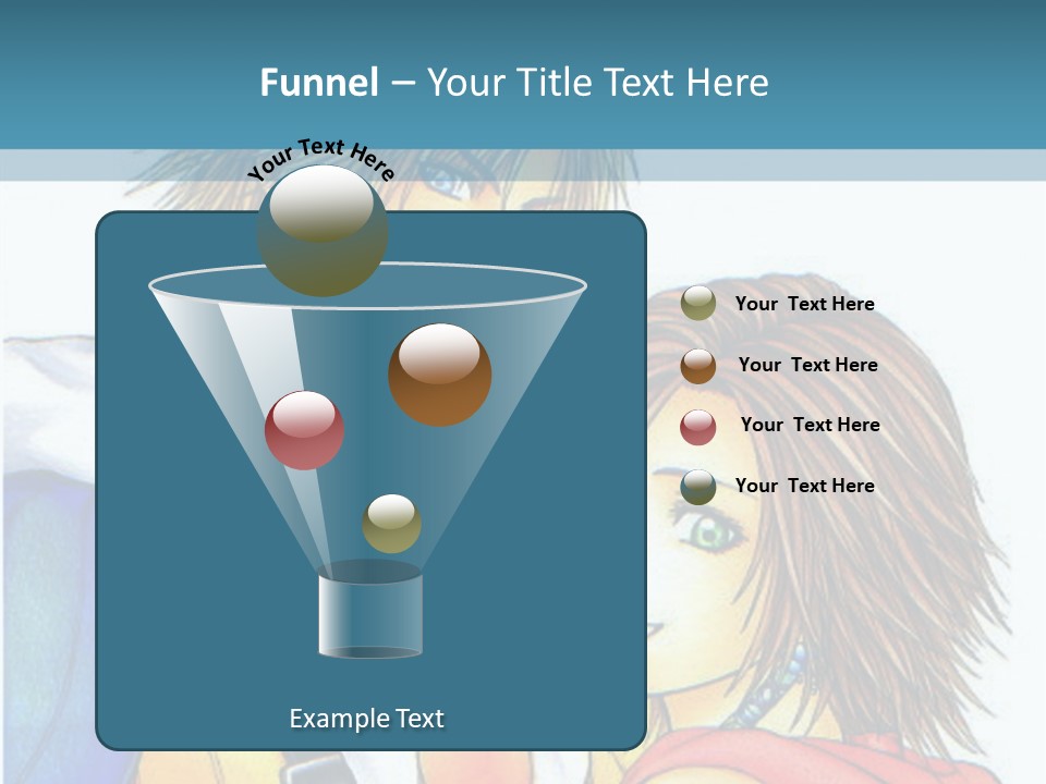 A Couple Of Anime Characters Standing Next To Each Other PowerPoint Template
