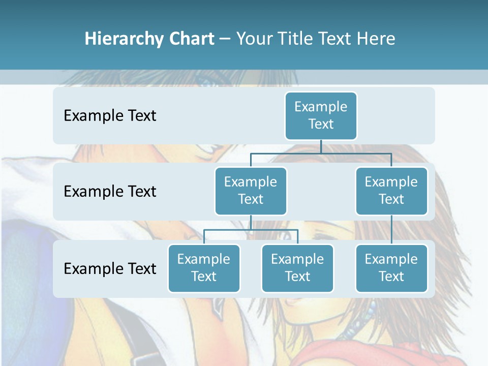 A Couple Of Anime Characters Standing Next To Each Other PowerPoint Template