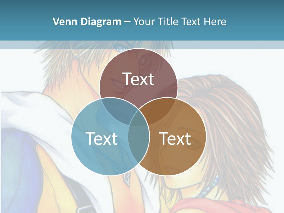 A Couple Of Anime Characters Standing Next To Each Other PowerPoint Template
